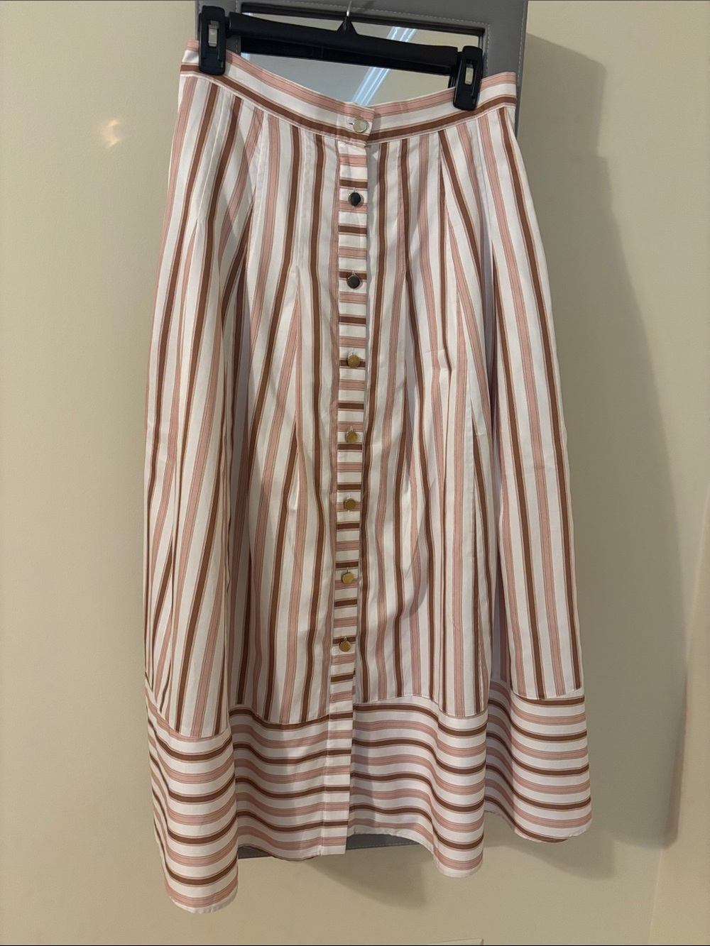 Karina Grimaldi Spencer Striped Midi Skirt Size Small **final price